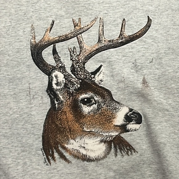 Vintage animal screen printed crew neck sweater size XL - Picture 3 of 3